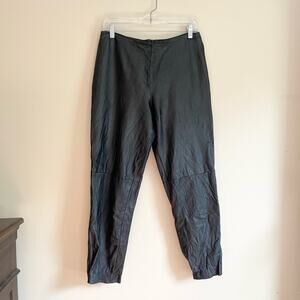 ISABEL USA Vintage Genuine Leather Jogger Ankle Pants Women's Size 12